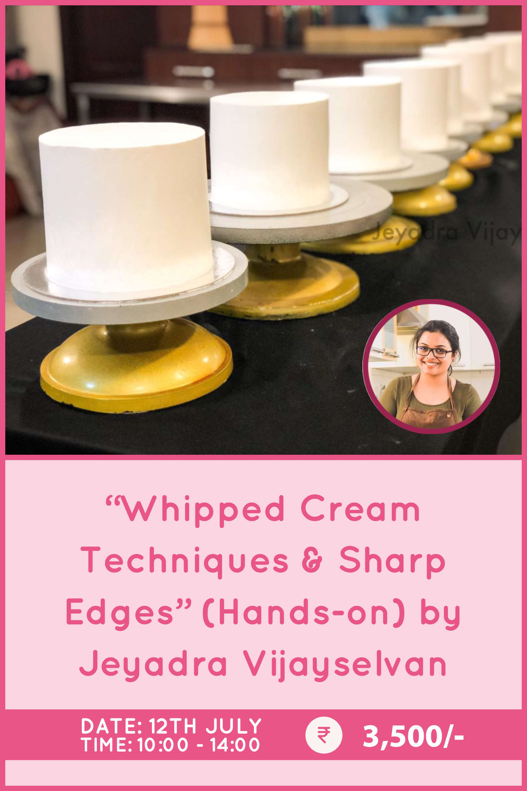 Whipped Cream Techniques & Sharp Edges by Jeyadra Vijayselvan
