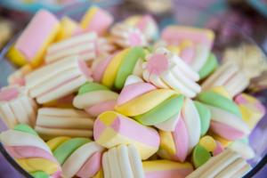 colourful marshmallows