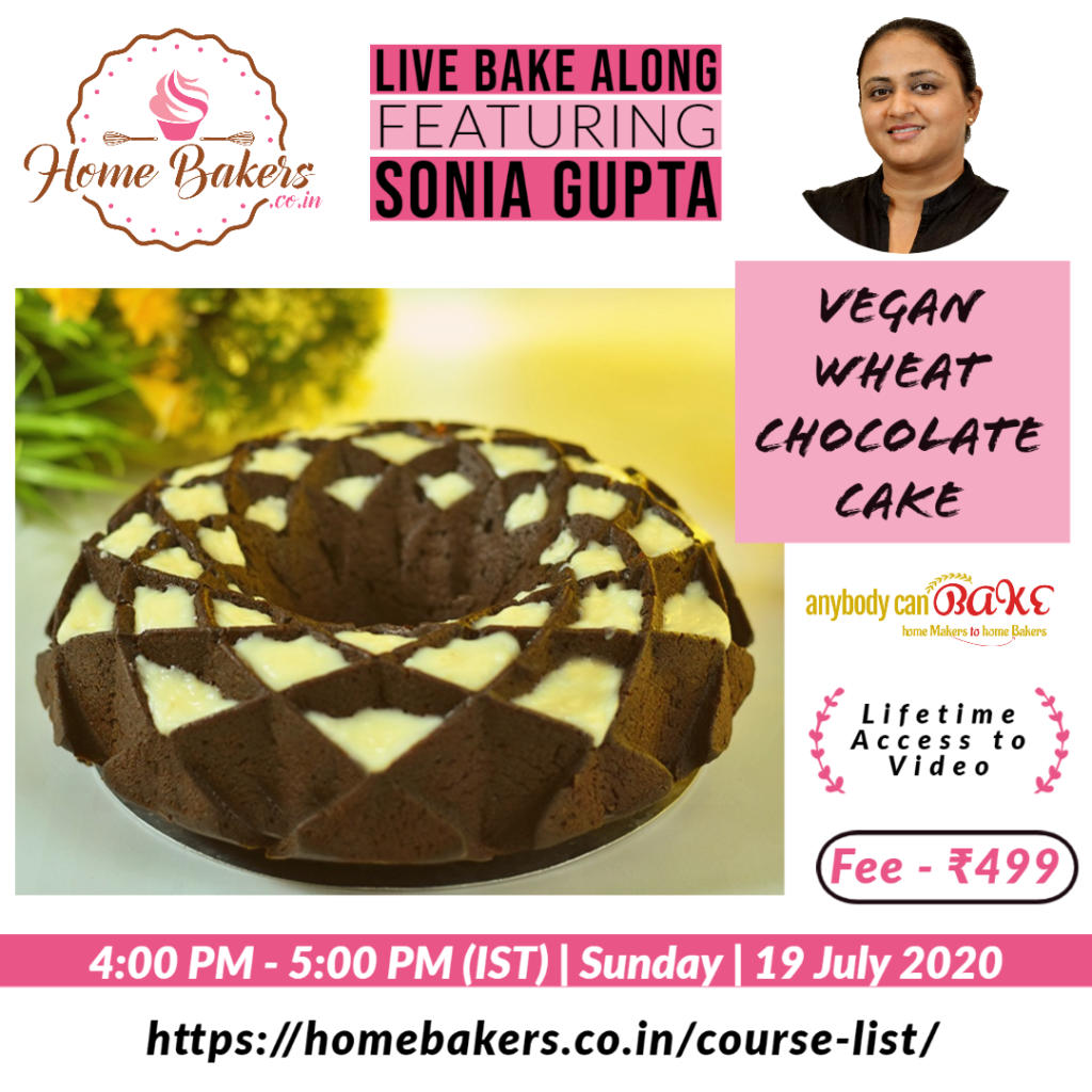 Sugar-Free, Vegan, Wheat Chocolate Cake (Bake Along)