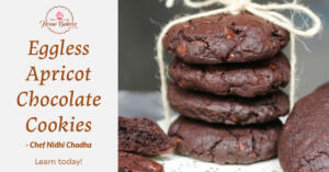 Eggless Apricot Chocolate Cookies