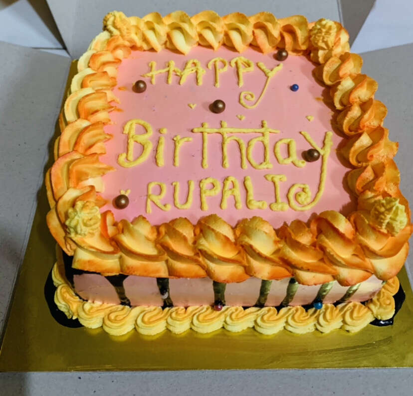 Happy Birthday Rupali Cake - Colaboratory